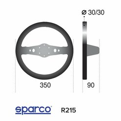 Závodní volant SPARCO R215