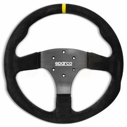 SPARCO závodní volant R 350 broušená kůže - semiš